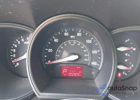 2014 Kia Rio Lx из США, поврежденный, VIN KNADM4A37E6365069